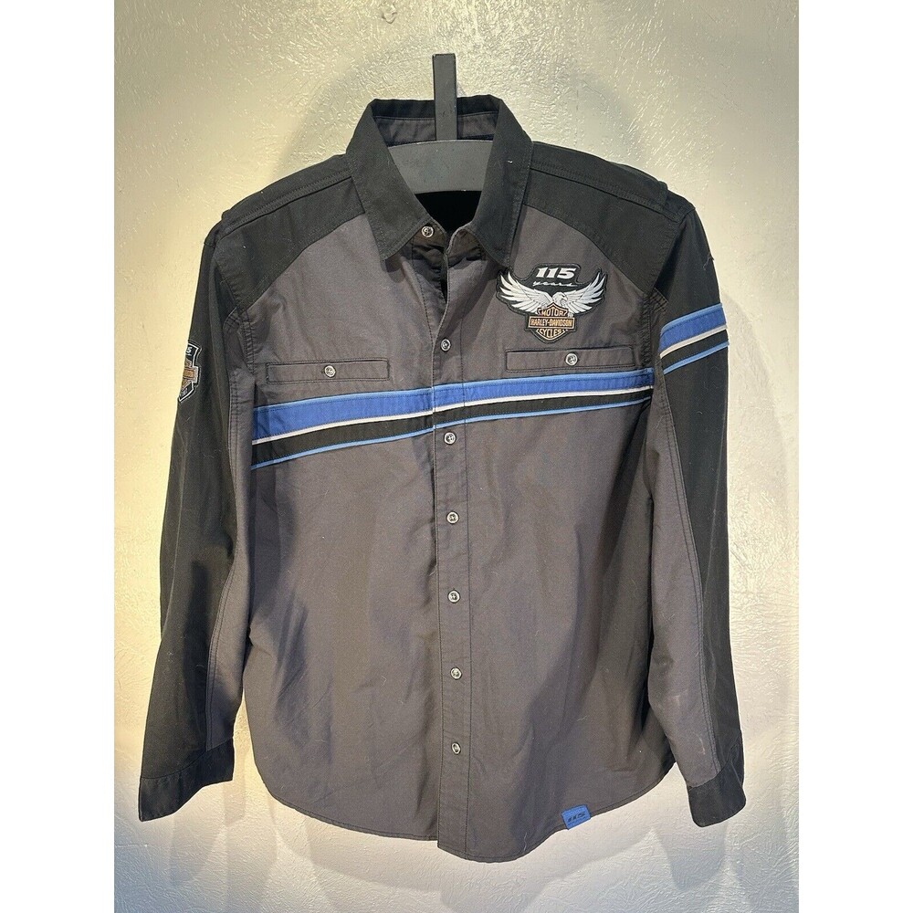 Harley Davidson XL Limited Edition Embroidered 115th Anniversary Long Sleeve